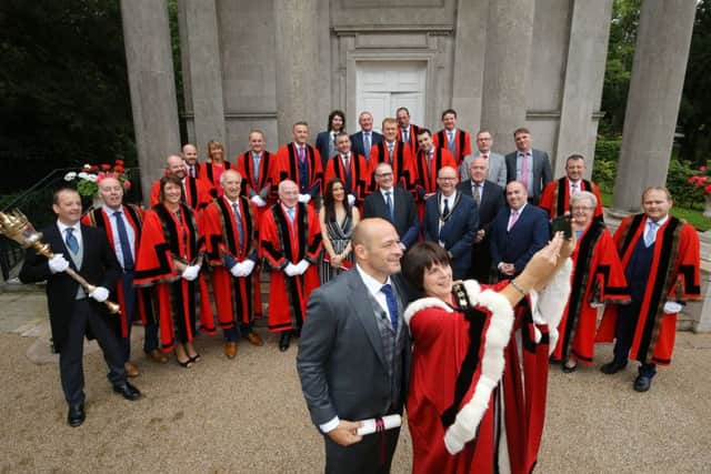 Rory Best is confered  with the Freedom of the Borough of Armagh City, Banbridge and Craigavon
