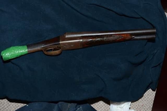The gun used to murder Stephen Carson.