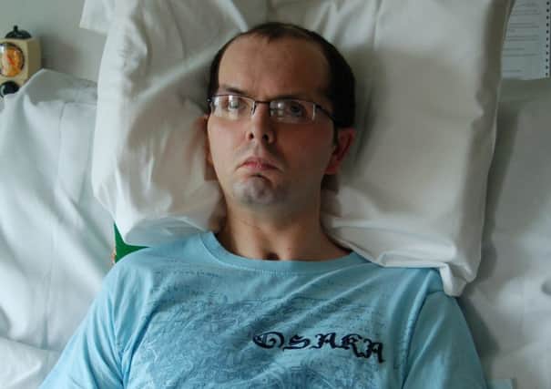 Paul McCauley in hospital after the attack. He later died in 2015.