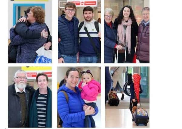 People arriving at Belfast City Airport before Christmas, on Friday December 21 2018. The dash back to Northern Ireland for the festive season even happened during the Troubles. Pics taken by PressEye