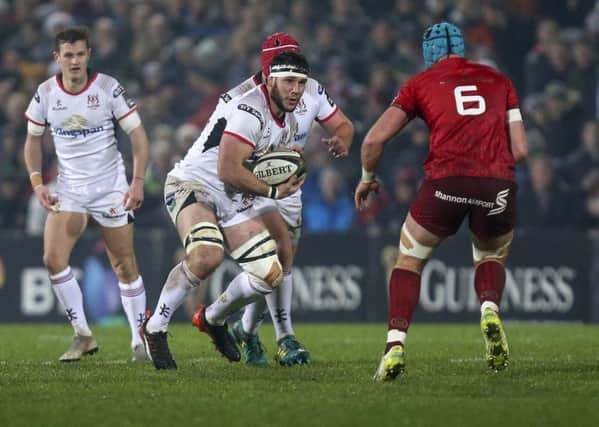 Marcell Coetzee during the inter-pro clash in the Guinness PRO14 League between Ulster and Munster at Kingspan Stadium