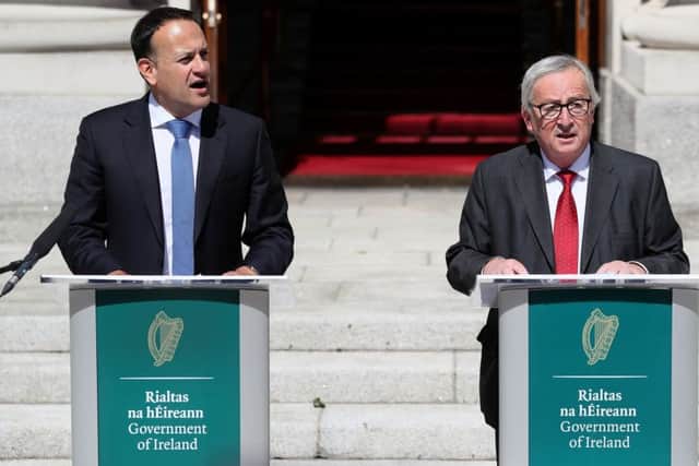 Leo Varadkar ( with Jean-Claude Juncker as the Taoiseach has insisted Juncker is the right man to lead the European Commission through the Brexit process