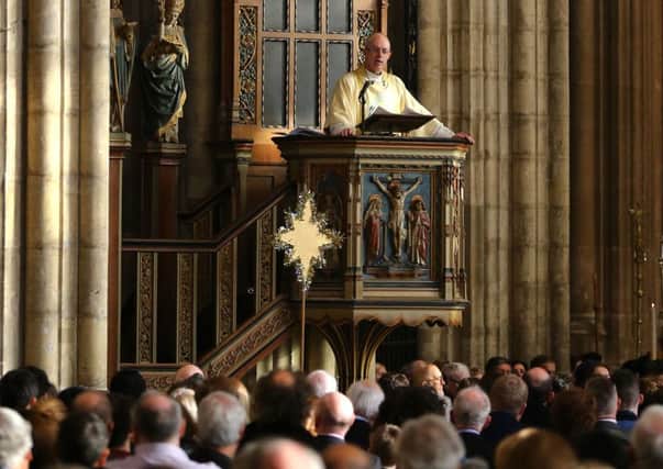 The Archbishop of Canterbury Justin Welby during the 2018 Christmas Day service at Canterbury Cathedral. Photo: Gareth Fuller/PA Wire