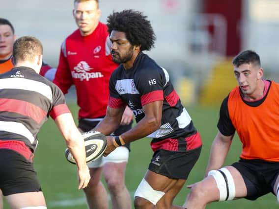 Henry Speight during his last captain's run for Ulster ahead of the game against Connacht