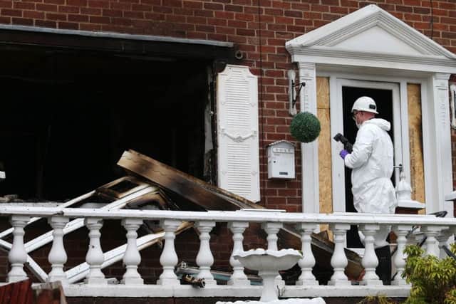 The west Belfast home of Mr George Richmond was again attacked overnight in an arson attack. His family home has been repeatedly attacked in recent weeks