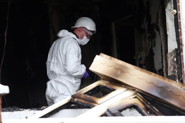 Detectives are appealing for witnesses following an overnight fire at a house in the Dermott Hill Parade area of west Belfast