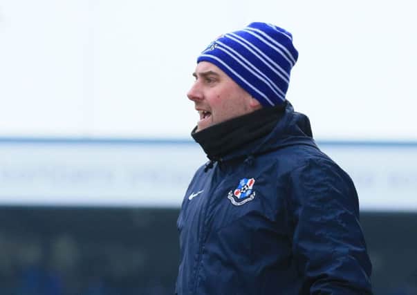 Loughgall manager Dean Smith
