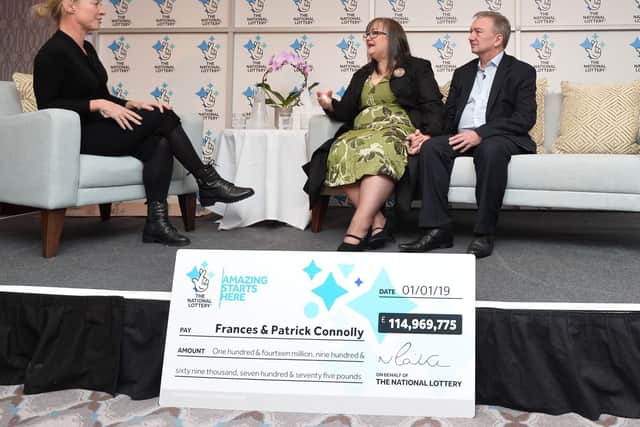 Moira couple Frances and Patrick Connolly talk about their multi-million pound EuroMillions win.