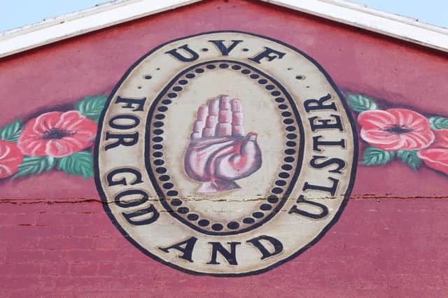 Mural for the UVF  the group to which the Reavey and ODowd killings have been attributed. In all,the attacks claimed the lives of six Catholic men