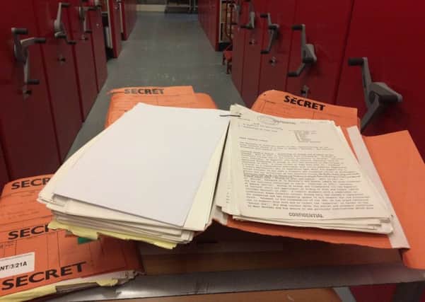 The document is contained within previously classified files released at the Public Record Office