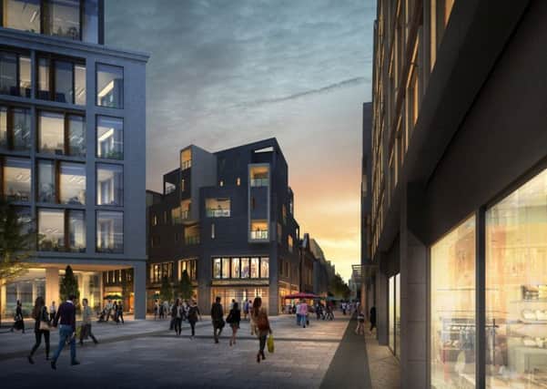 An artist's impression of the North Street area following the planned regeneration