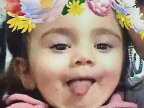 Undated handout photo issued by the Metropolitan Police of Maria Tudricai, a 17-month-old girl who was inside her father's black Audi car when it was stolen