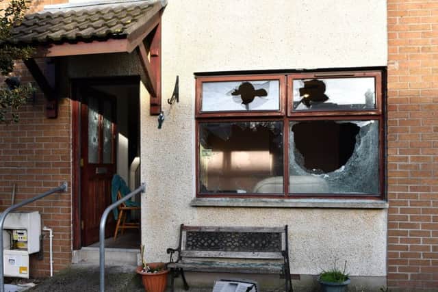 Damage caused to the property in Monkstown. Photo Colm Lenaghan/Pacemaker Press