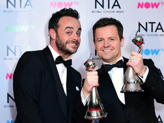File photo dated 23/01/18 of Anthony McPartlin (left) and Declan Donnelly at the National Television Awards 2018.
