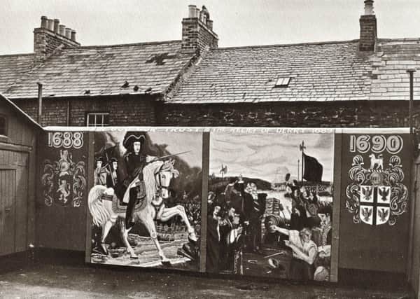 Mural in Fountain estate in the Cityside in 1971, now the only major Protestant concentration left in the citys west