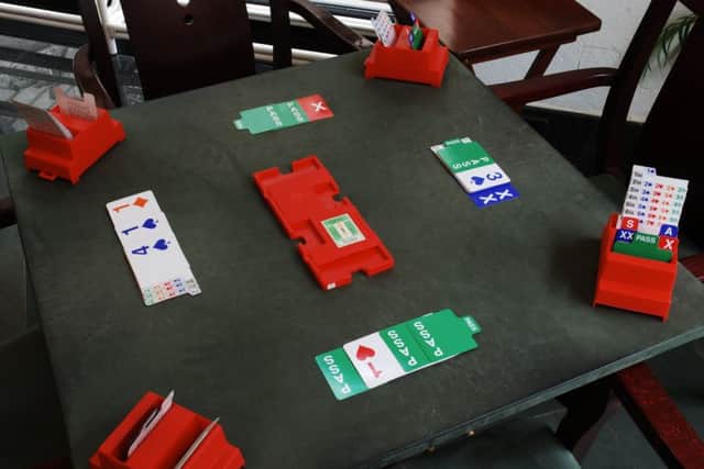 A bidding sequence takes plays at the start of a game of bridge