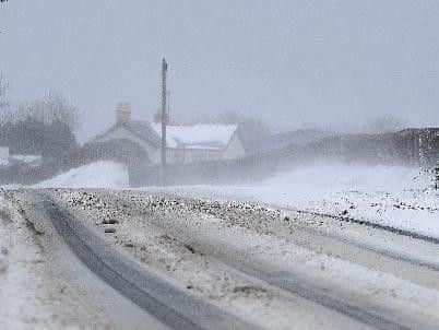Snowy conditions in Northern Ireland