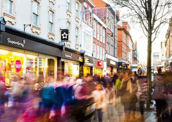 Hight street retailing has grown while footfall in shopping centres fell