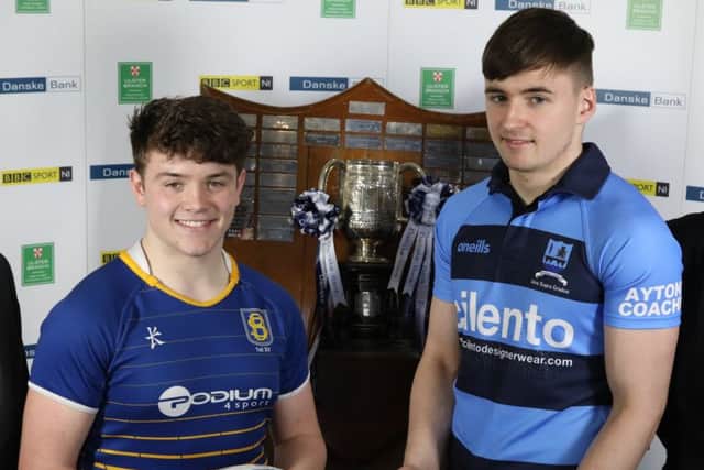 Jay Doyle, Belfast High School, and Jordan Mealiff, Strabane Academy