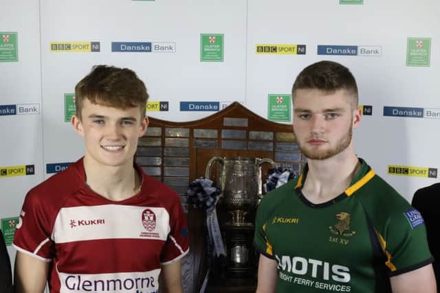 Adam Gardner, Carrickfergus Grammar School, and Reece Hagan, Down High