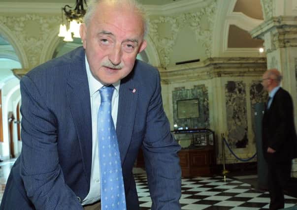 Dr Ian Adamson, at Belfast City Hall in 2011. In the 1990s he was lord mayor