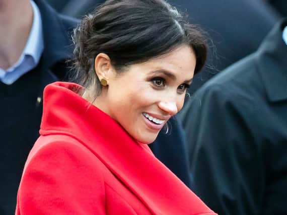 The Duchess of Sussex at an engagement today