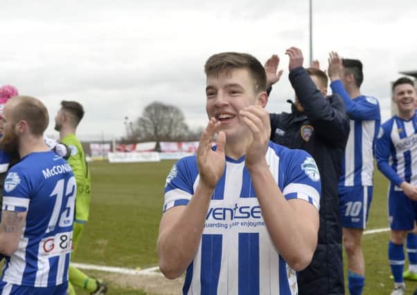 Brad Lyons during his time at Coleraine under Oran Kearney's management. Pic by INPHO.