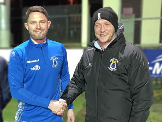 Kris Lindsay welcomes James Ferrin to Dungannon Swifts