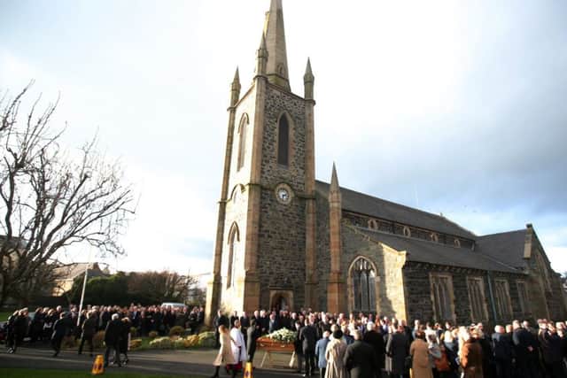 Funeral of Robert Robinson at Holy Trinity Church in Banbridge