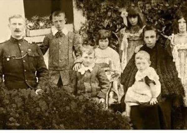 Constable McDonnell with family. He was killed in the Soloheadbeg ambush, January 1919