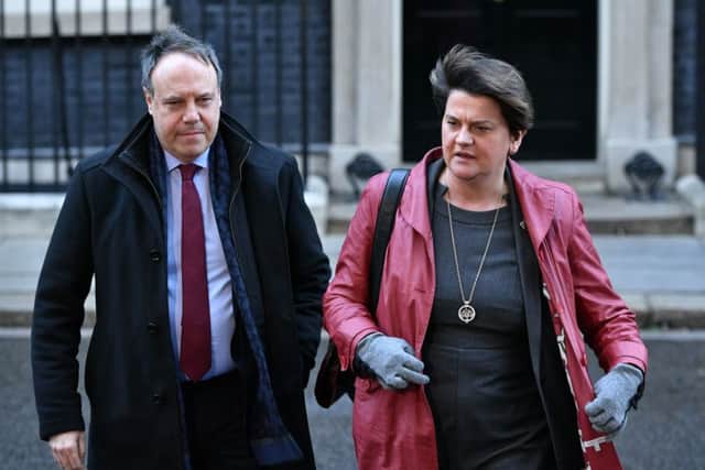 Arlene Foster and Nigel Dodds have set out one red line which logically could see them back the hardest of Brexits or the softest of Brexits
