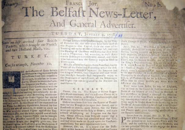 The fifth surviving News Letter, dated January 9 1738 (which is in fact equivalent to January 20 1739 in the modern calendar)