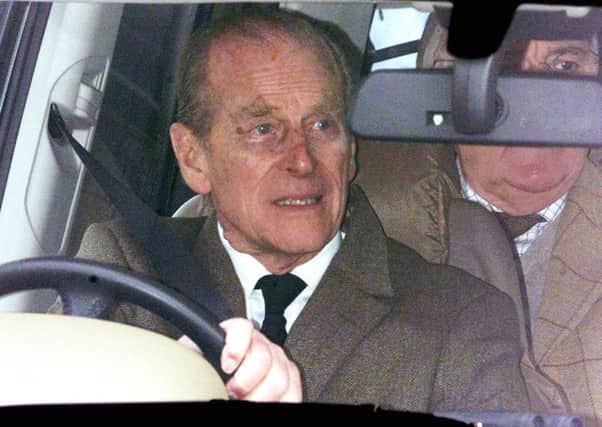 The Duke of Edinburgh behind the wheel. Archive pic by Haydn West/PA Wire