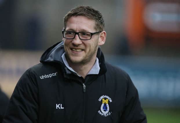 Dungannon Swifts manager Kris Lindsay