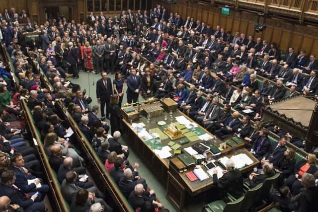 MPs announcing that Prime Minister Theresa May had lost a vote on her Brexit plan in the House of Commons by a massive margin on Tuesday January 15, 2019. The huge defeat solved nothing, Chris Moncrieff says. Photo: Parliament/Mark Duffy/PA Wire
