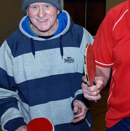 Jimmy is still enjoying his table tennis at the age of 90