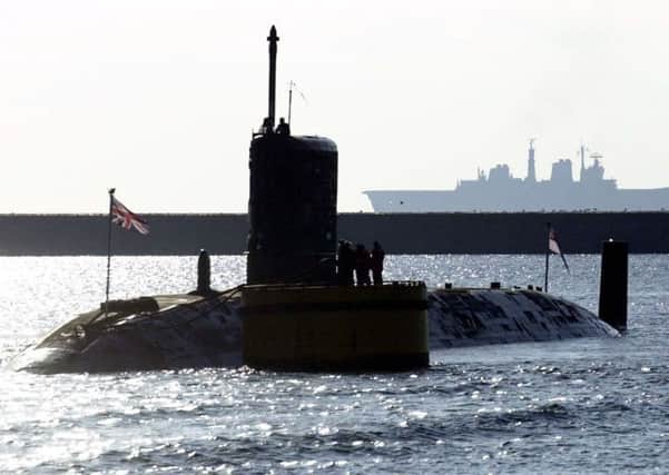 HMS Triumph, one of the Royal Navy's submarines. Photo: Barry Batchelor/PA Wire