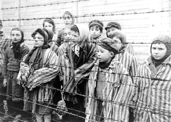 Young survivors at Auschwitz-Birkenau, liberated on 27th January 1945