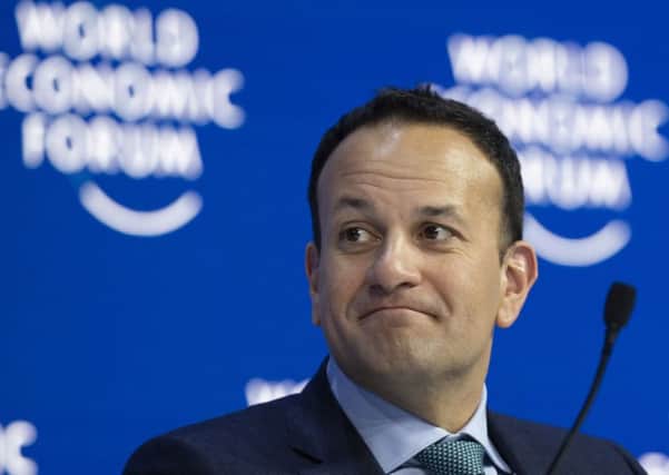 Leo Varadkar attends a session of the annual meeting of the World Economic Forum in Davos, Switzerland on January 24. Photo: Gian Ehrenzeller/Keystone via AP