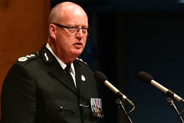 Chief Constable Geroge Hamilton during last years annual National Police Memorial Day