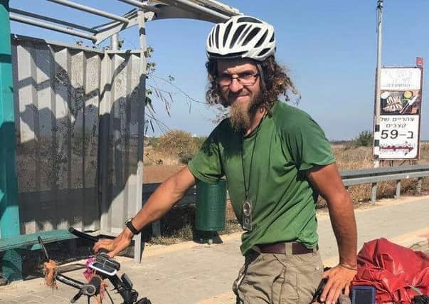 Oliver McAfee from Dromore in Co Down went missing while on a cycling trip around Israel.