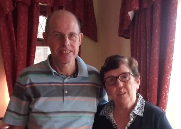 Tommy and Mary Harraghy from Magherafelt who have launched a campaign to clear Mary's name