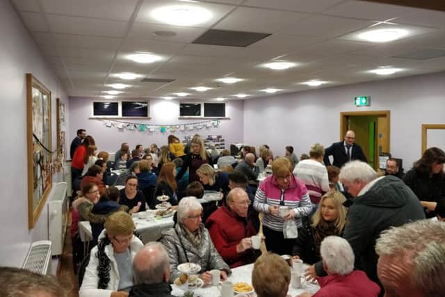The charity coffee evening was well supported.