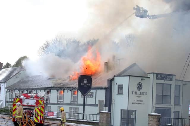The scene at the Lewis pub in Dundonald, east Belfast. 

Picture by Jonathan Porter/PressEye