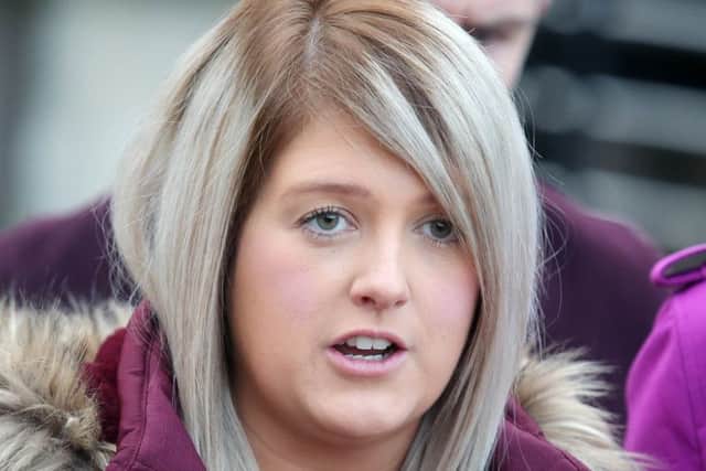 Sarah Ewart said she fears having more children in case they have the same fatal condition which led to her aborting her unborn baby