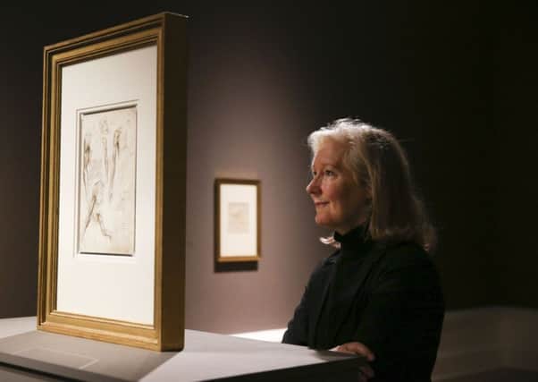 Senior Curator of Art at National Museums NI, Anne Stewart,
at the exhibition of Leonardo da Vinci drawings at the Ulster Museum to mark 500 years since the Renaissance master's death. The exhibition continues until early May. Picture Pacemaker