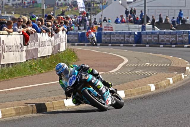 Carrick's Alastair Seeley on the EHA Racing Yamaha at the North West 200 in 2018.