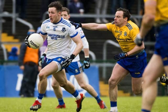 Roscommon's Niall Kilroy and Monaghan's Dessie Ward