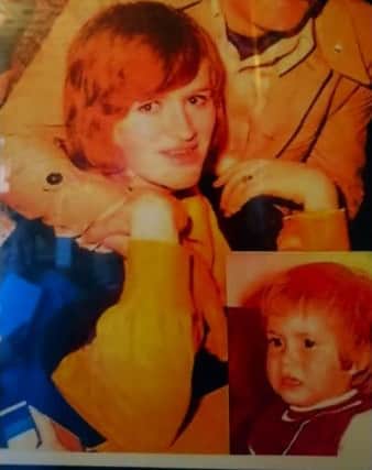 Linda and Cliff Haughton and their two boys, Lee (top) and Robert (bottom)