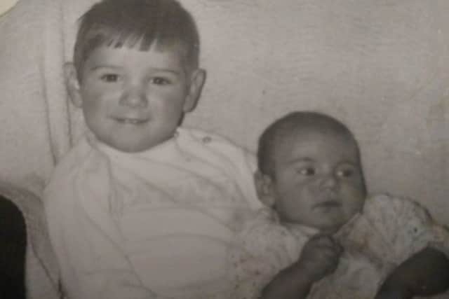 Lee Haughton, left, and his brother Robert. They both died instantly with their parents Cliff and Linda in the M62 bomb attack by the IRA in 1974, near Bradford